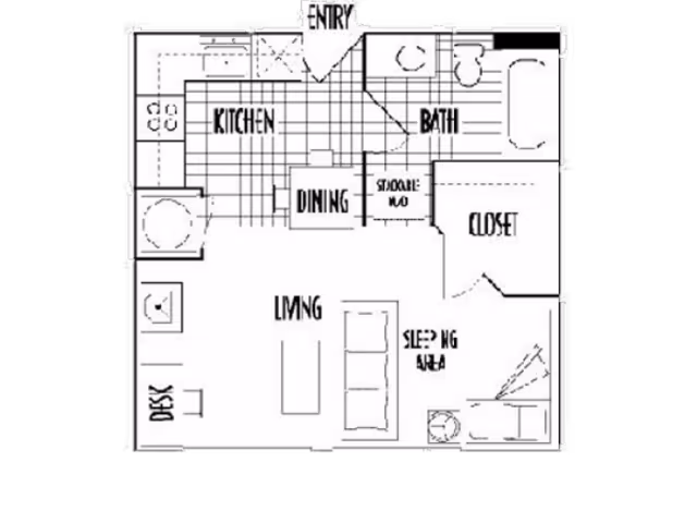 Small Eff UG Private floor plan